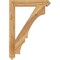 Ekena Millwork Balboa Arts & Crafts Rough Sawn Bracket, Western Red Cedar, 4"W x 28"D x 40"H BKT04X28X40BOA03RWR - alternate 4